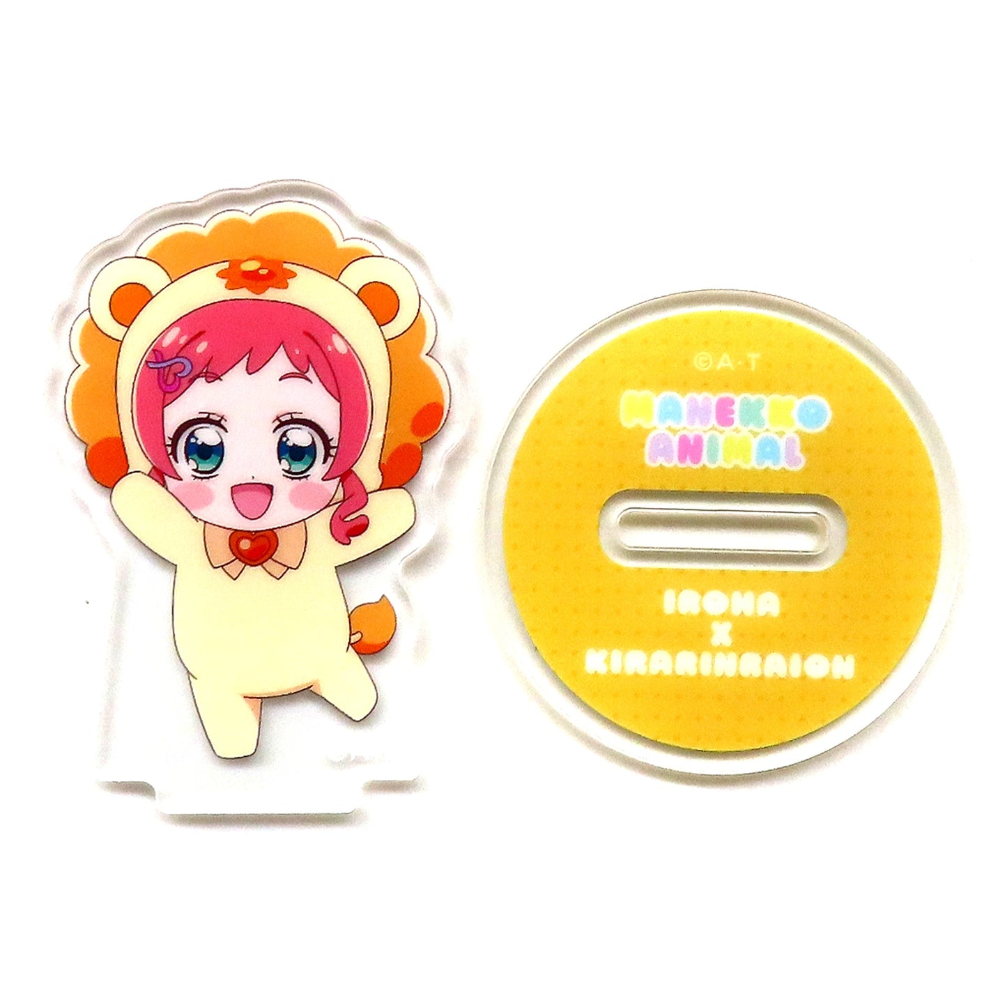 Iroha Inukai x Kirarin Lion Wonderful Precure! Manekko Animal Acrylic Stand Precure Pretty Store Limited [USED]