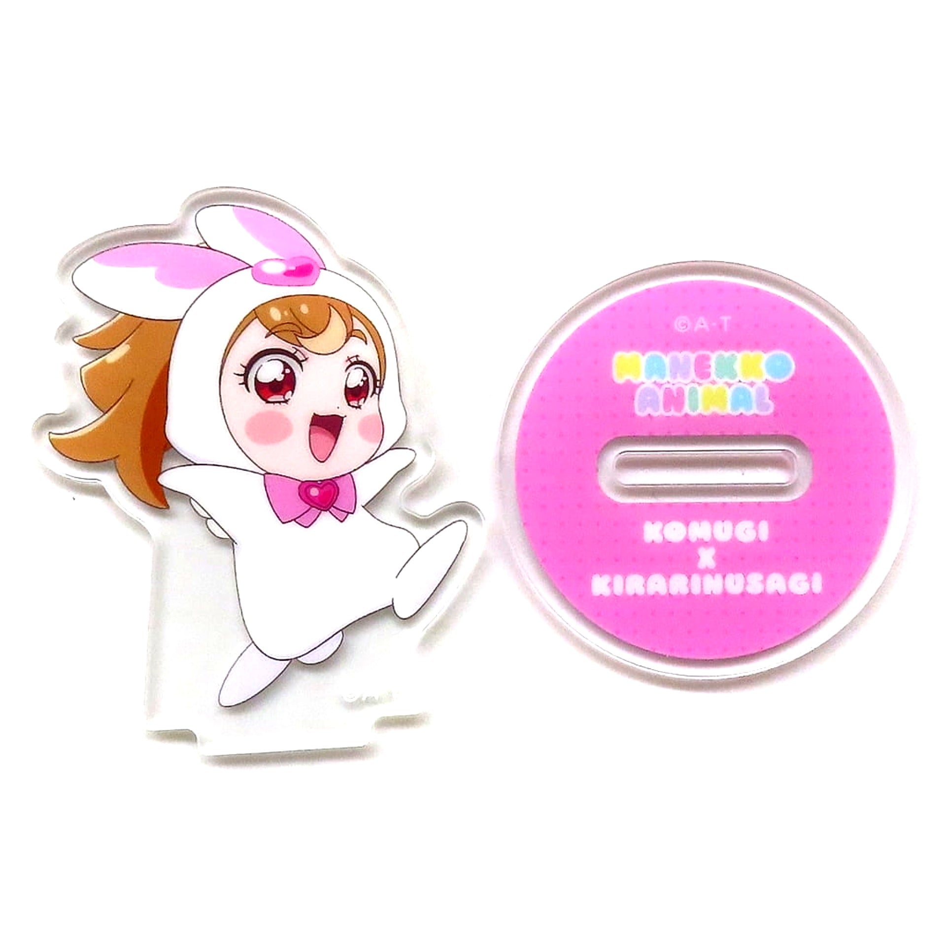 Komugi Inukai x Kirarin Rabbit Wonderful Precure! Mimic Animal Acrylic Stand Pretty Store Limited [USED]