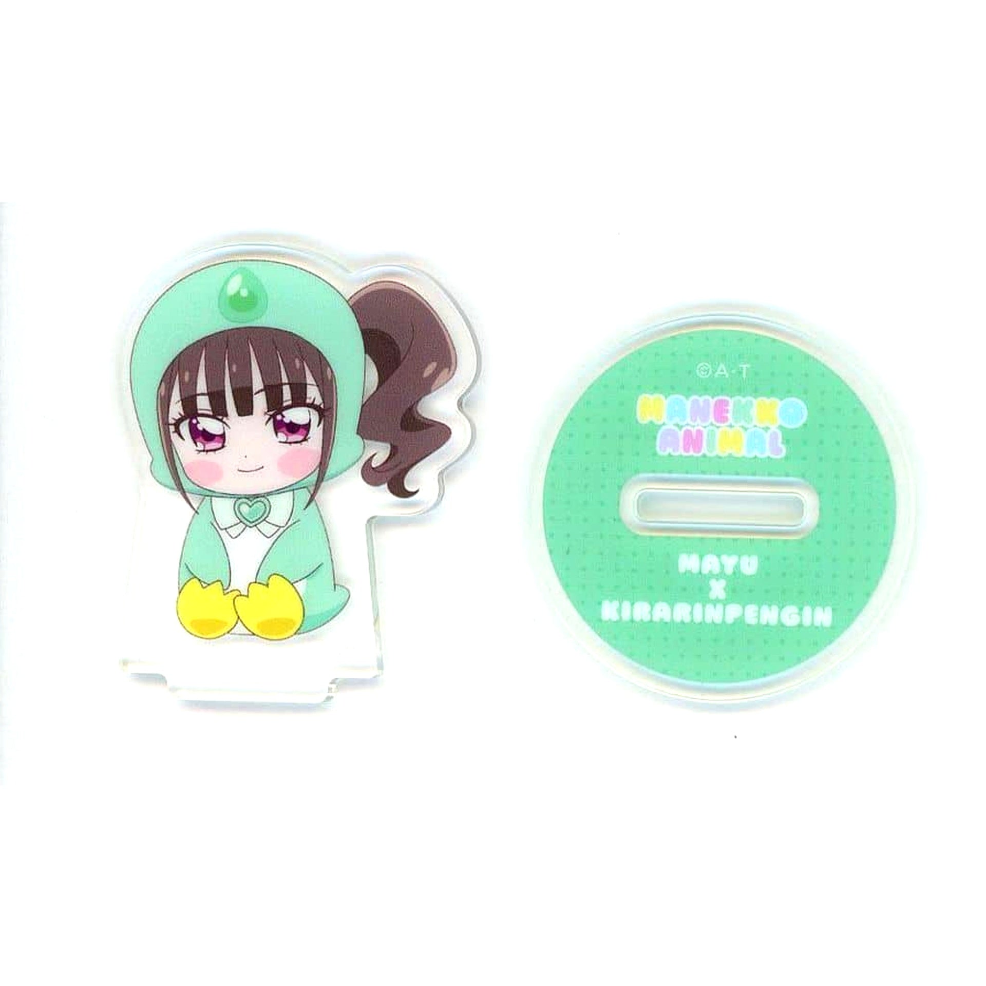 Mayu Nekoyashiki x Kirarin Penguin Wonderful Precure! Mimic Animal Acrylic Stand Pretty Store Limited [USED]