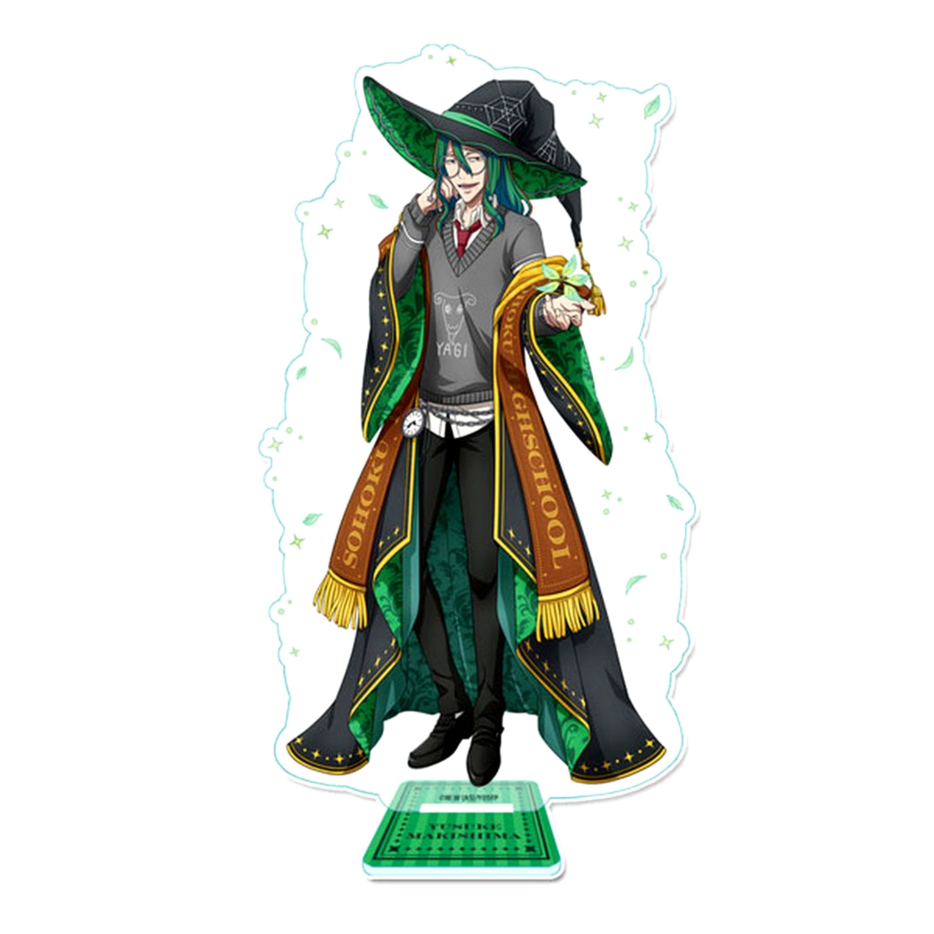 Yusuke Makishima Illustration Magic School Ver. BIG Acrylic Stand Yowamushi Pedal LIMIT BREAK [USED]