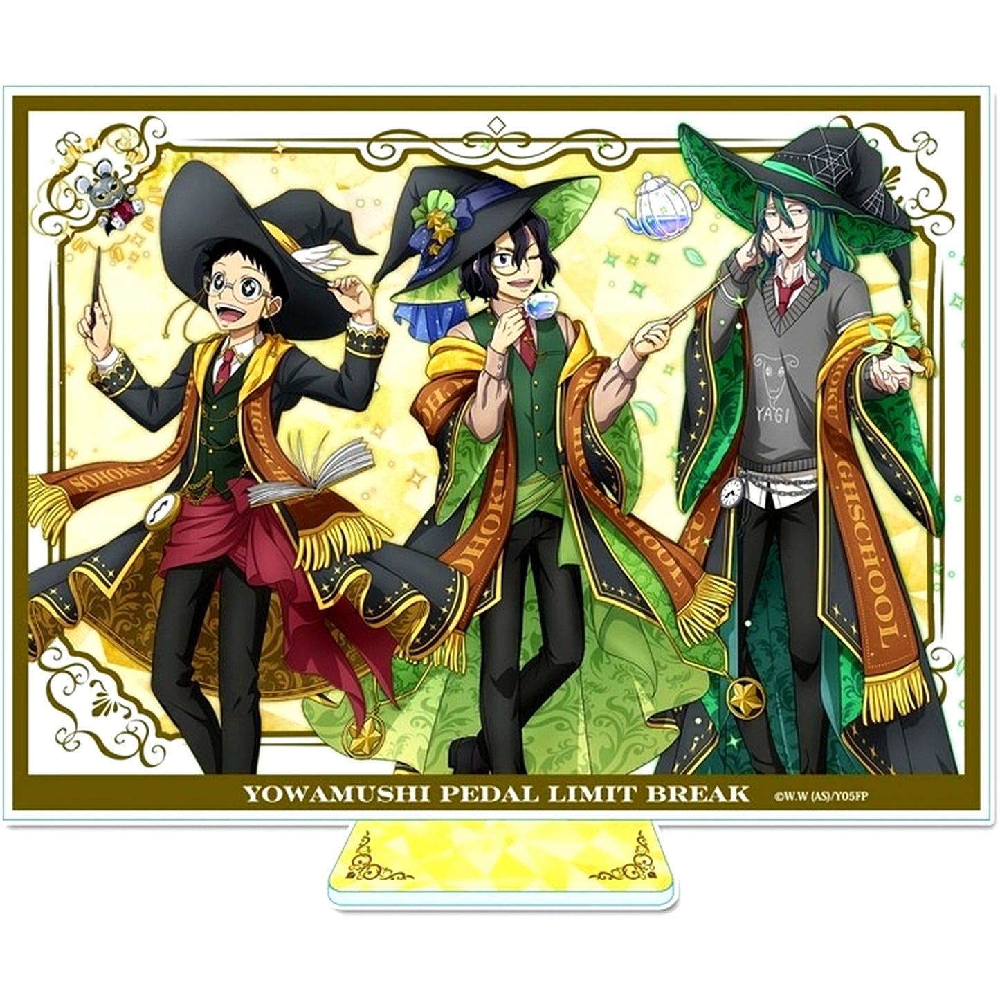 Sakamichi Onoda Junta Teshima Yusuke Makishima A. Magic Academy ver. Yowamushi Pedal LIMIT BREAK Illustration Acrylic Visual Board [USED]