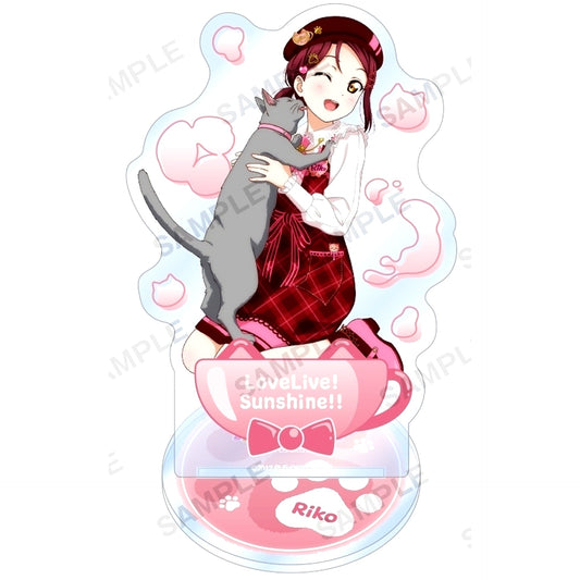 Riko Sakurauchi Aqours Cat Cafe Ver. Acrylic Stand Love Live! School Idol Festival [USED]