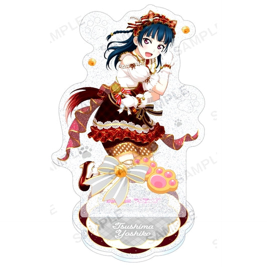 Yoshiko Tsushima Aqours Love Live! School Idol Festival Kirarin Acrylic Stand Cat Cafe Ver. [USED]