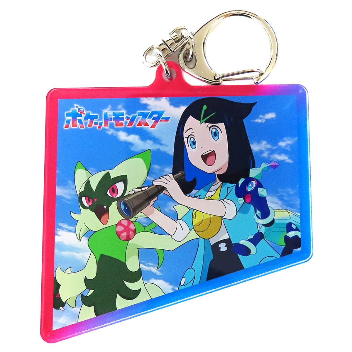 Pokemon Liko & Others Acrylic Keychain A Pokemon and Blue Sky Skytree Shining Memories with You Exclusive Keychains [USED]