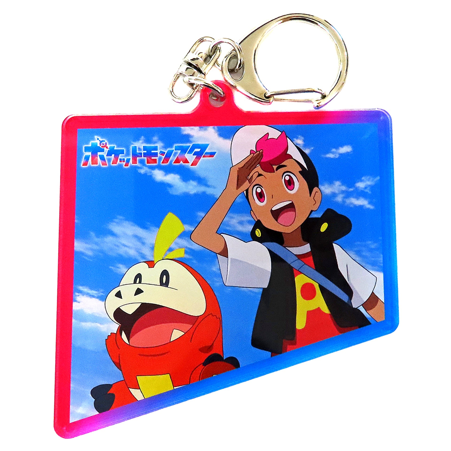Roy & Fuecoco Acrylic Keychain B Pokemon and Aozora Skytree Limited [USED]