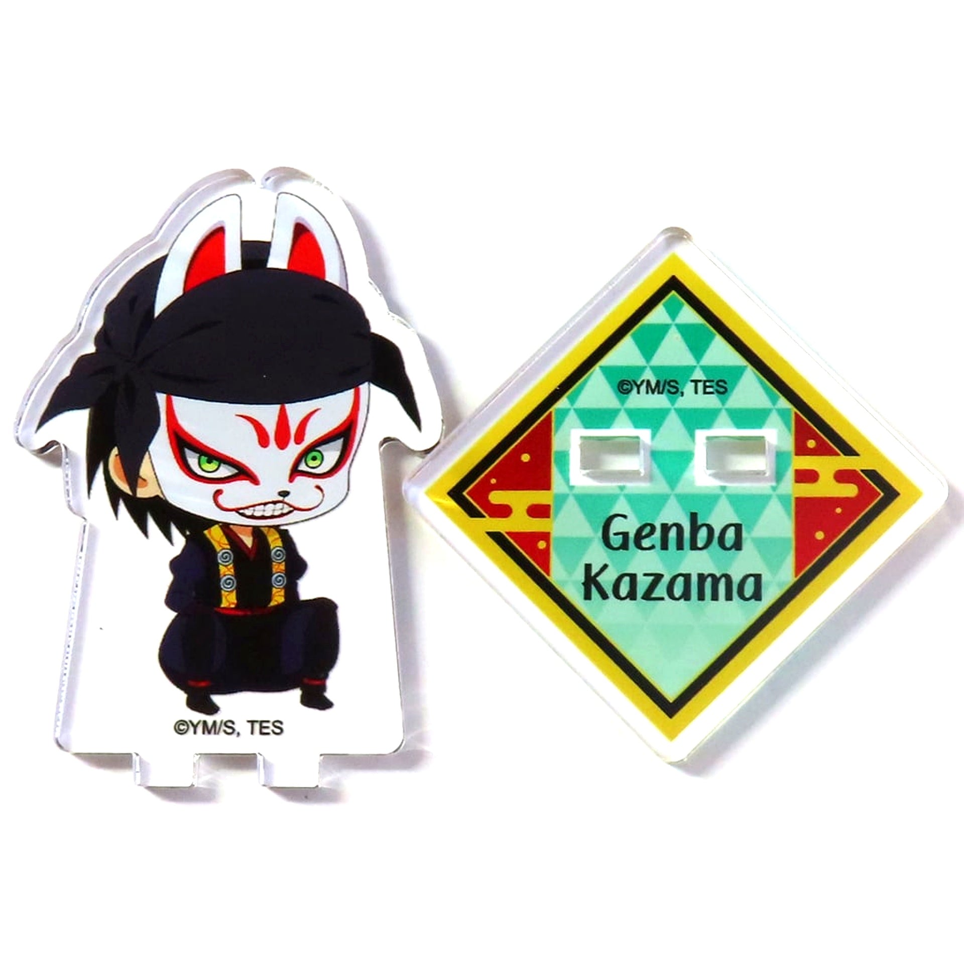 Genba Kazama The Elusive Samurai x animatecafe Branch Trading Acrylic Stand [USED]
