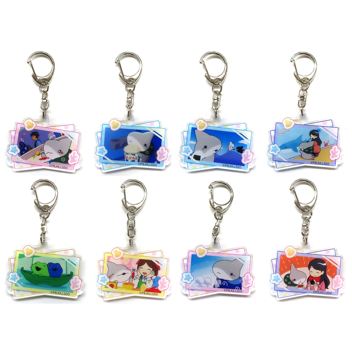Odekake Kozame Shaved Ice & Others Odekake Kozame Acrylic Keychain All 8 Types Set Keychains [USED]