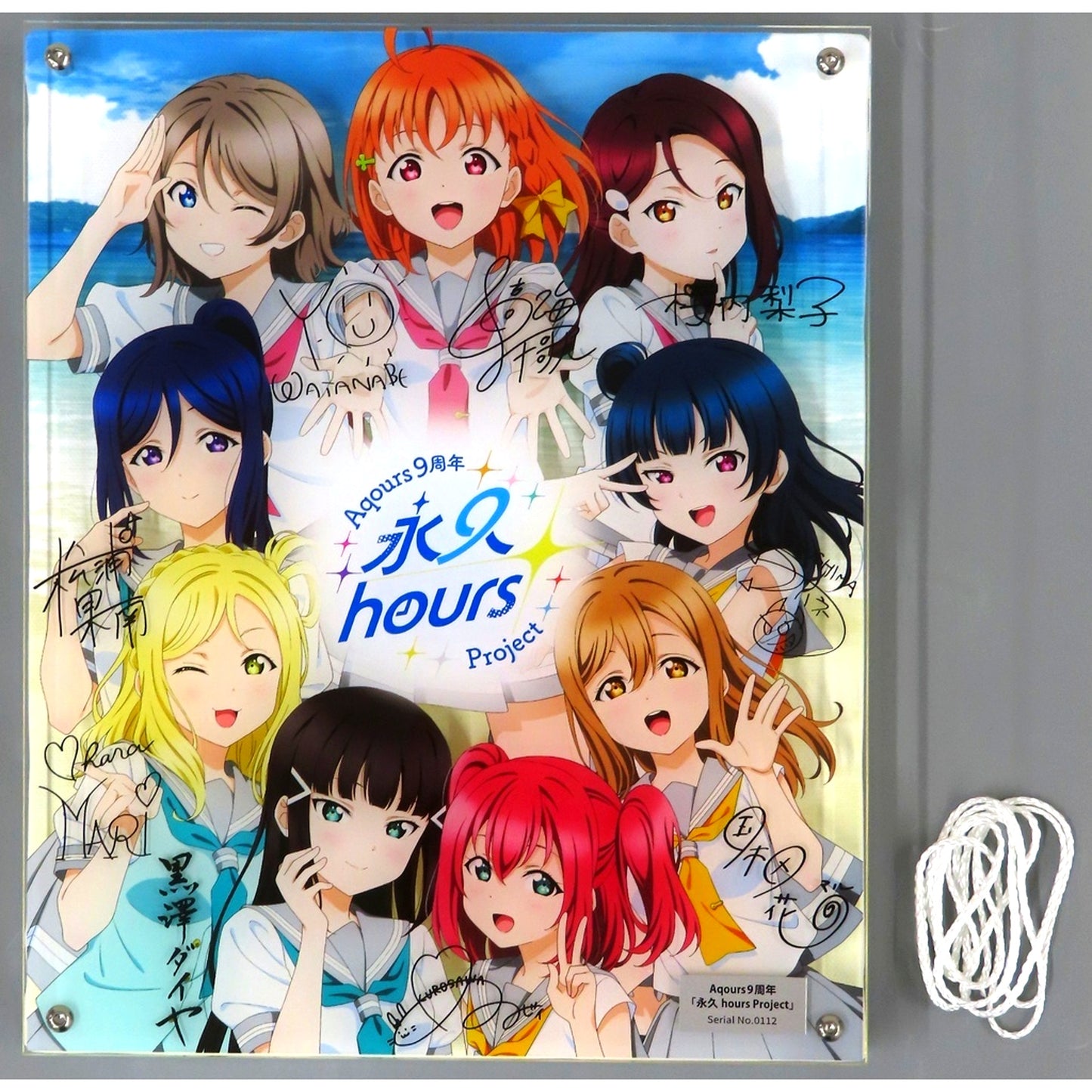 Aqours Love Live! Sunshine!! 9th Anniv Eikyu hours Project Layered Graph Uranohoshi Girls' High School Store Goods [USED]