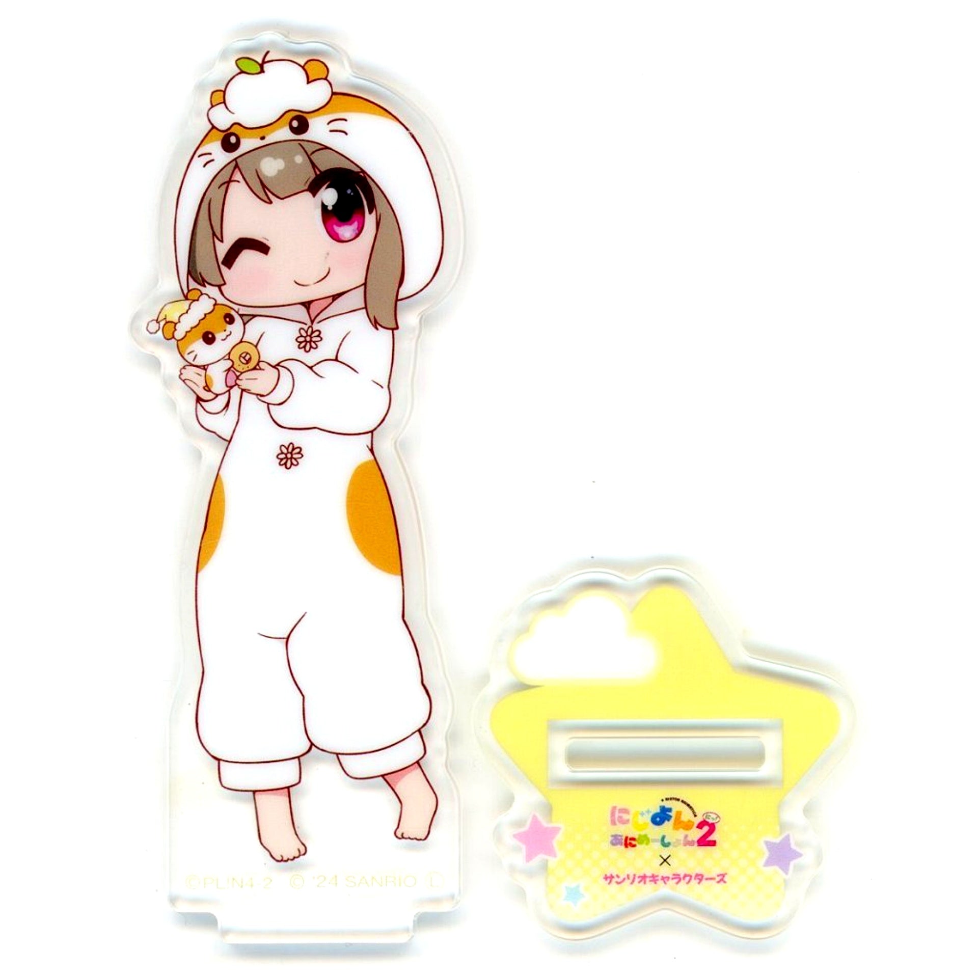 Kasumi Nakasu x Corocorokuririn Acrylic Stand Kigurumi Ver. Nijiyon Animation 2 x Sanrio Characters Love Live! Series PremiumShop Goods [USED]