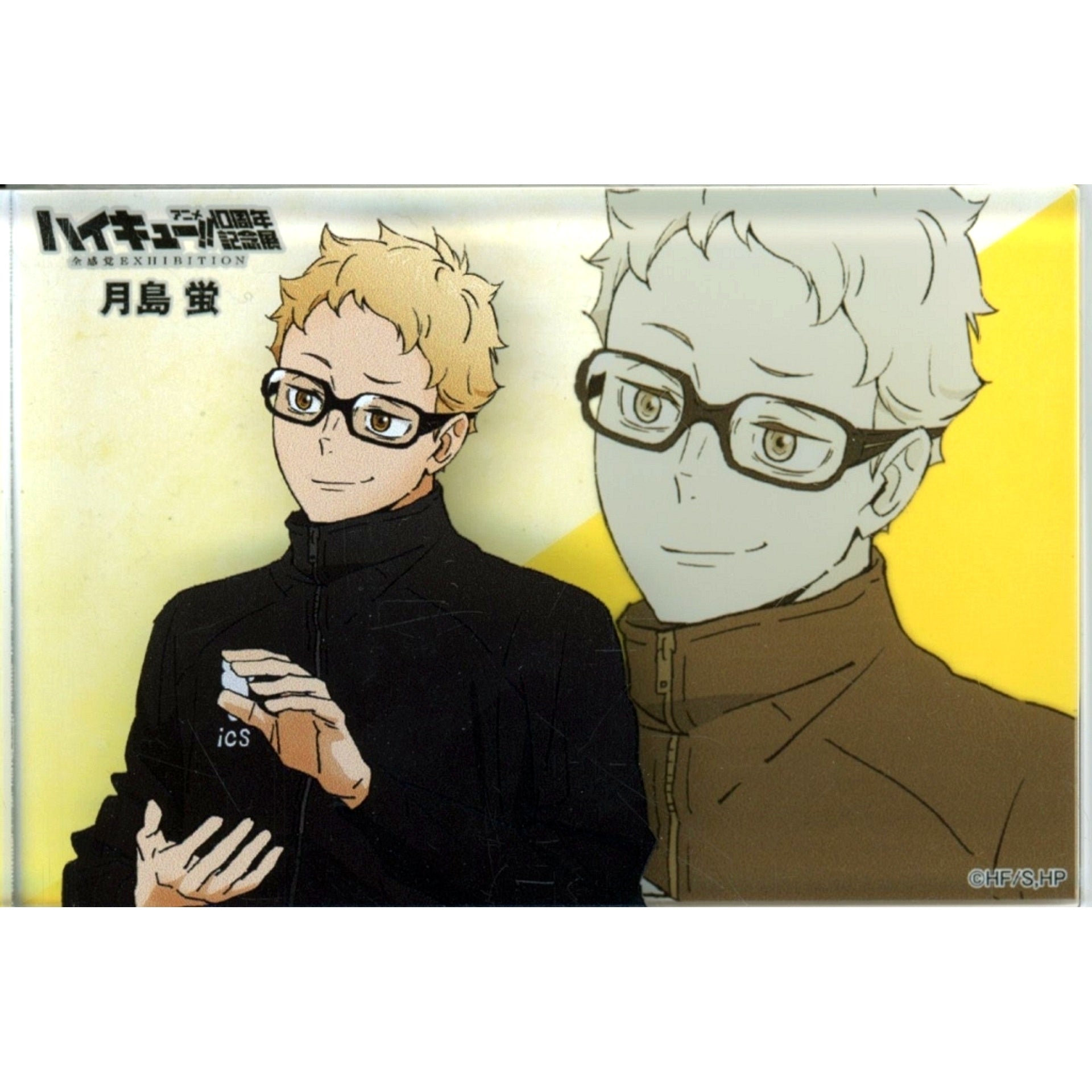 Kei Tsukishima - 10th Anniversary Exhibition Illustration - Acrylic Block Haikyu!! Anime 10th Anniversary Exhibition Zenkankaku EXHIBITION [USED]