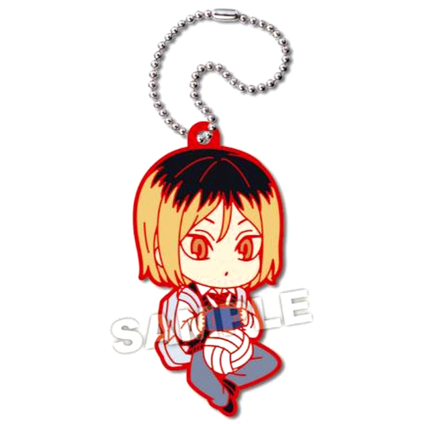 Kenma Kozume Haikyu!! Deforaba! Plus Nekoma Fukurodani Academy Keychain [USED]