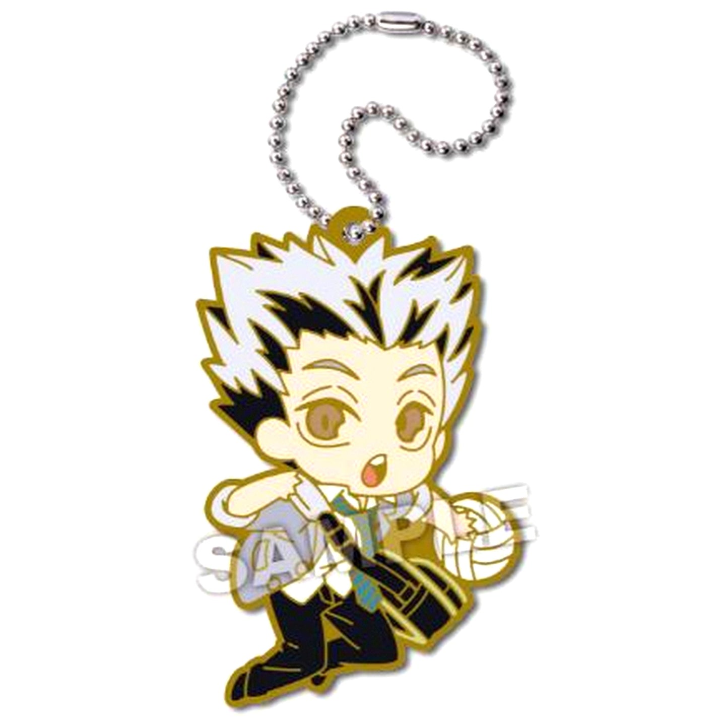 Kotaro Bokuto Haikyu!! Deforaba! Plus Nekoma Fukurodani Academy Keychain [USED]