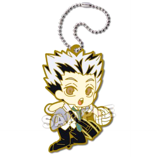 Kotaro Bokuto Haikyu!! Deforaba! Plus Nekoma Fukurodani Academy Keychain [USED]