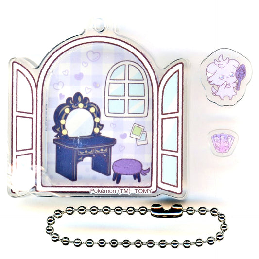 Espurr Pokemon Pokepeace Moving Acrylic Charm Collection House [USED]