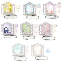 Pokemon Pikachu & Others All 8 Types Set Poke Peace Ugoku Acrylic Charm Collection House Charm [USED]