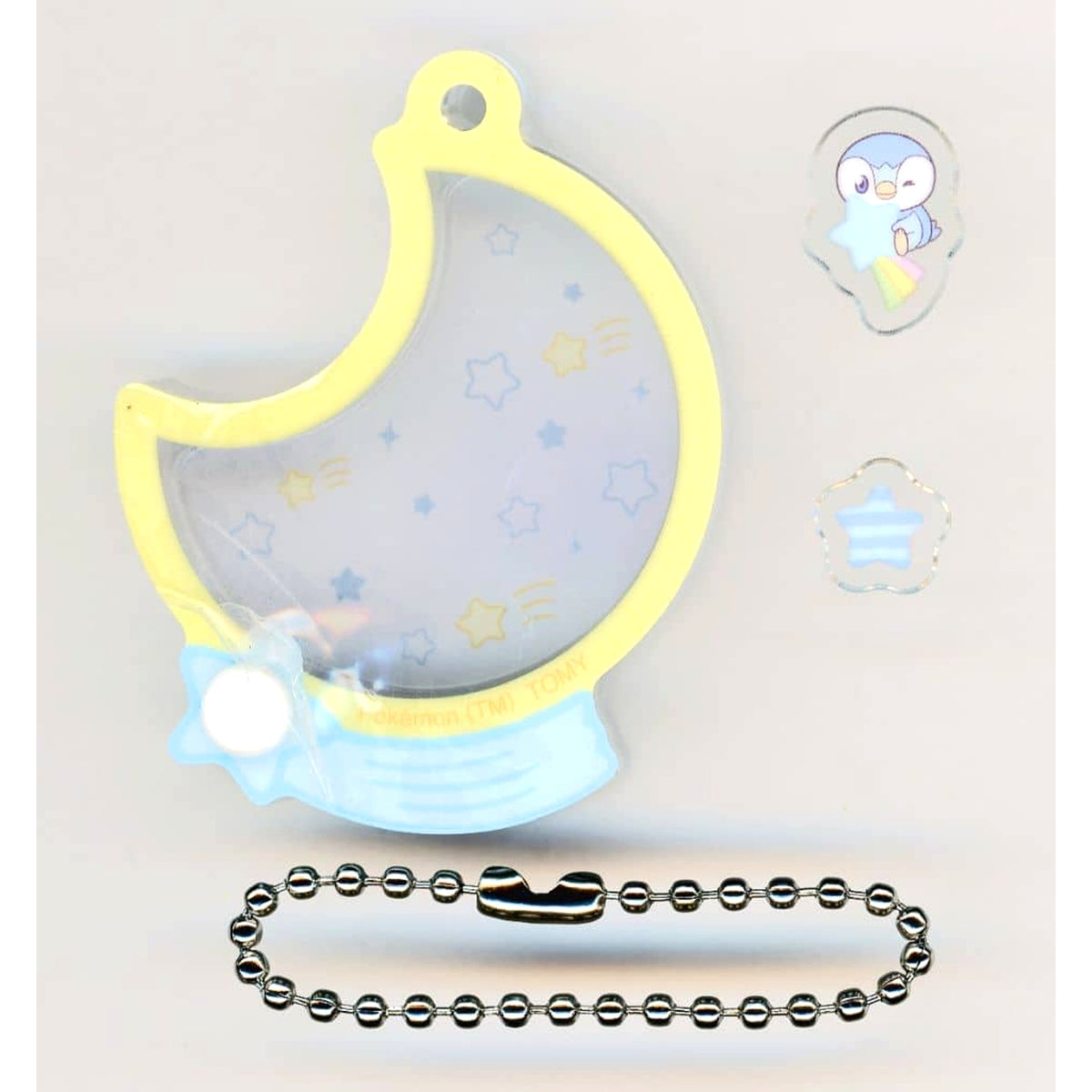 Pokemon Piplup Poke Peace Ugoku Acrylic Charm Collection Starry Night Charm [USED]