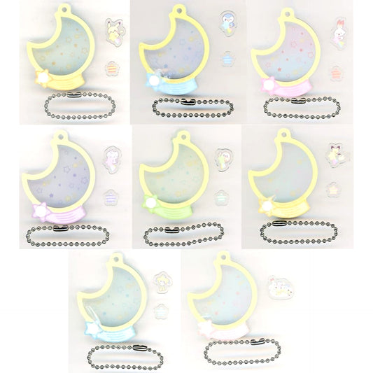 Pokemon Scorbunny & Others All 8 Types Set Poke Peace Ugoku Acrylic Charm Collection Starry Night Charm [USED]