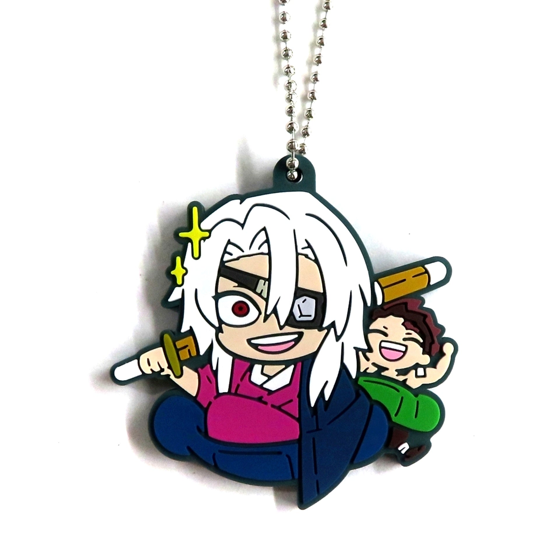 Tengen Uzui & Tanjiro Kamado Demon Slayer Kimetsu no Yaiba Chara Banchoko Rubber Mascot Vol 12 [USED]