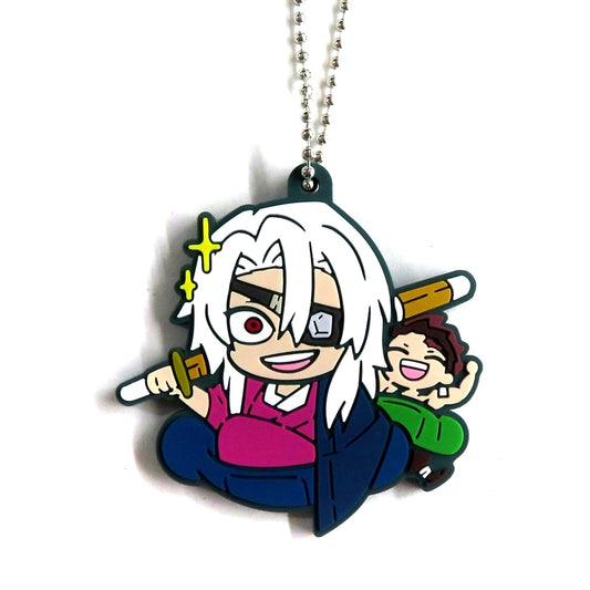 Tengen Uzui & Tanjiro Kamado Demon Slayer Kimetsu no Yaiba Chara Banchoko Rubber Mascot Vol 12 [USED]