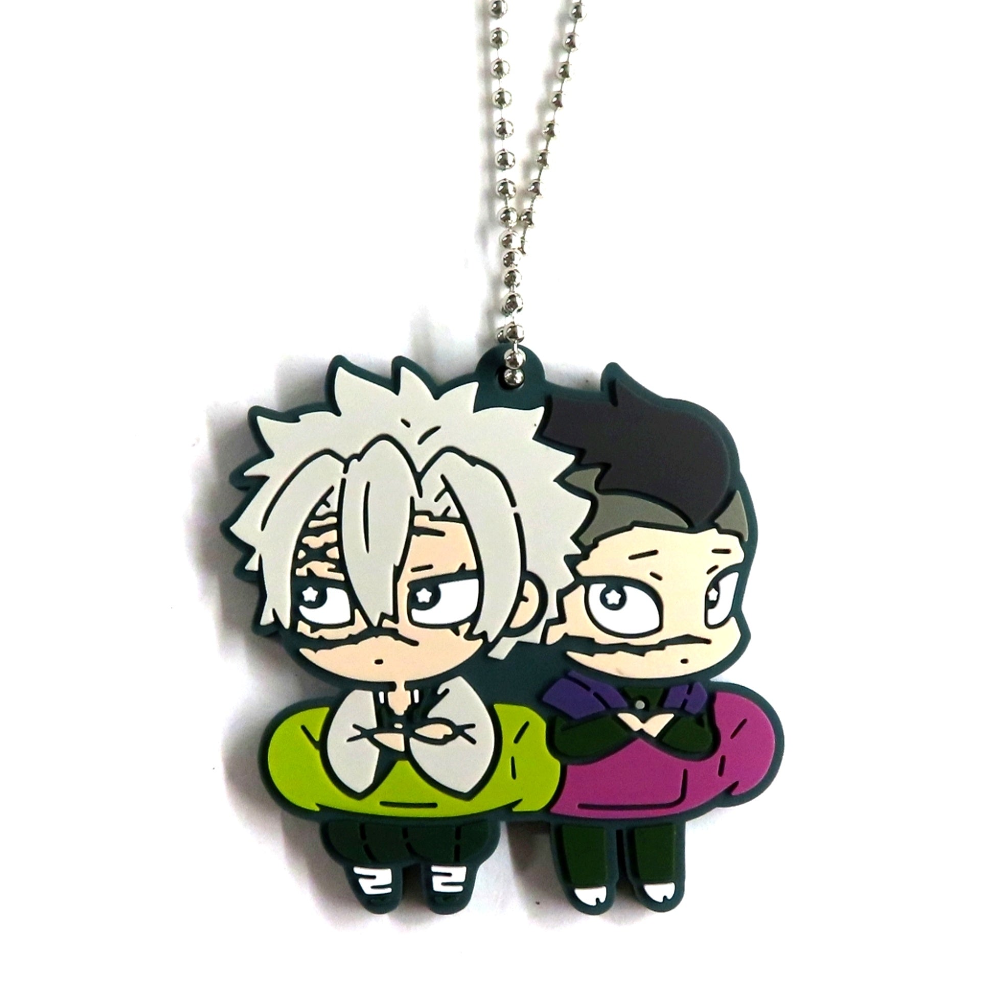 Sanemi Shinazugawa & Genya Shinazugawa Demon Slayer Kimetsu no Yaiba Chara Banchoko Rubber Mascot Vol 12 [USED]