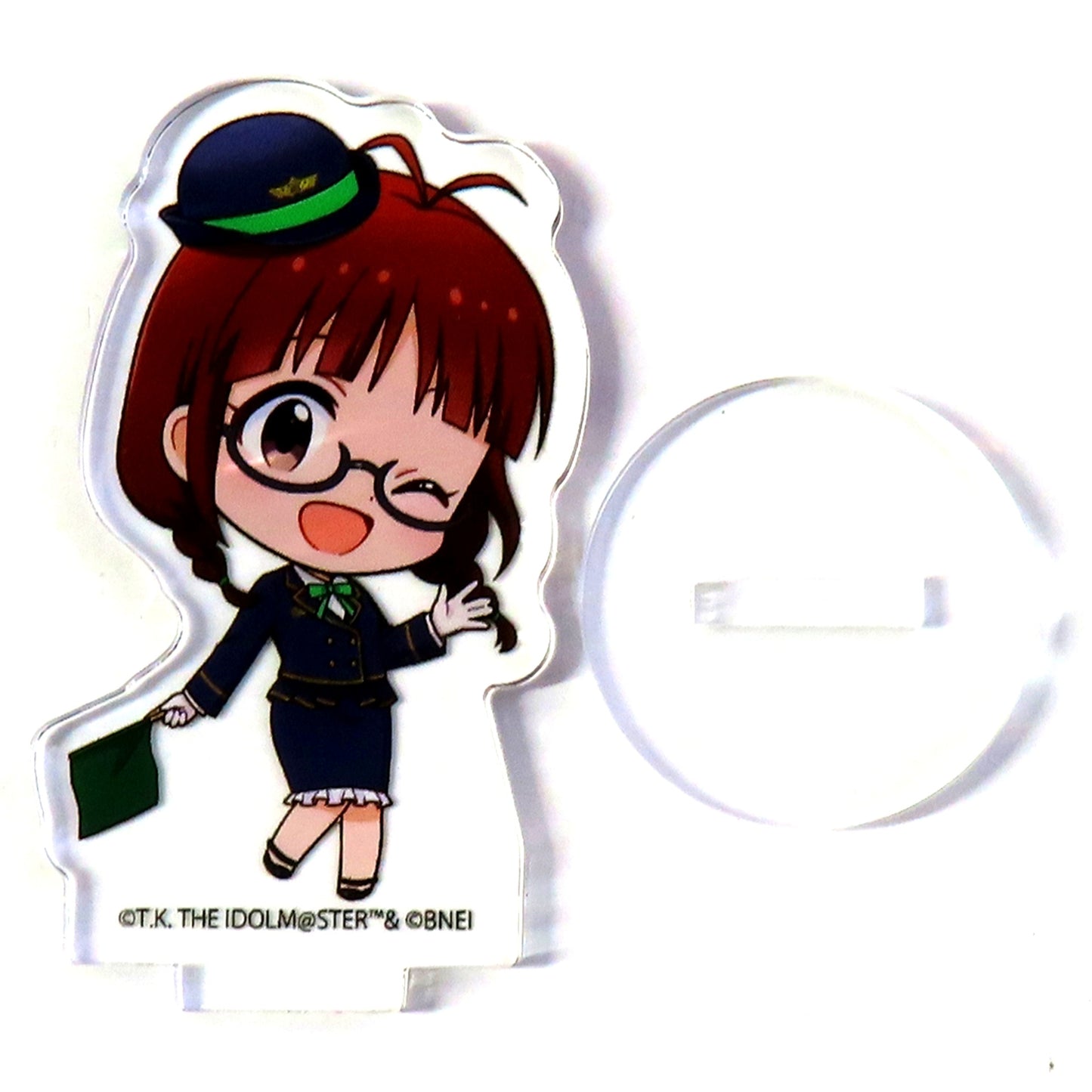Ritsuko Akizuki 01/ Mini Character Illustration Acrylic Petit Stand The Idolmaster PARTY!! in Tokyo Character Street [USED]