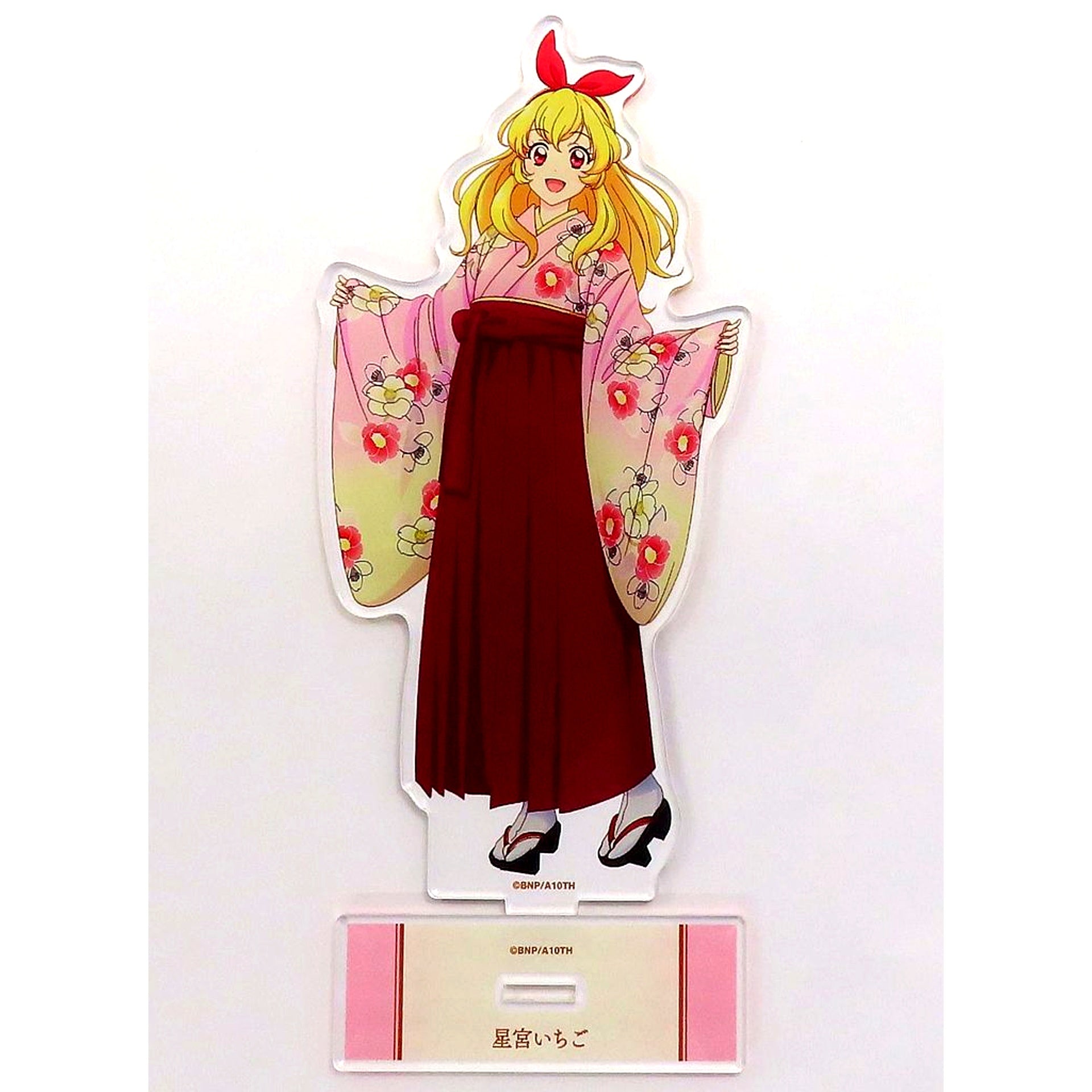Ichigo Hoshimiya Hakama Ver. Aikatsu! 10th STORY STARWAY to the Future in Asakusa Hanayashiki BIG Acrylic Stand [USED]