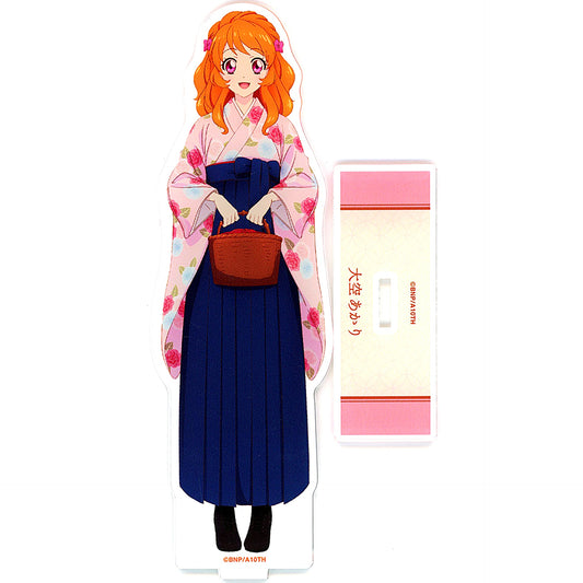 Akari Ozora Illustration Hakama Ver. Big Acrylic Stand Aikatsu! 10th Story: Starway to the Future in Asakusa Hanayashiki [USED]