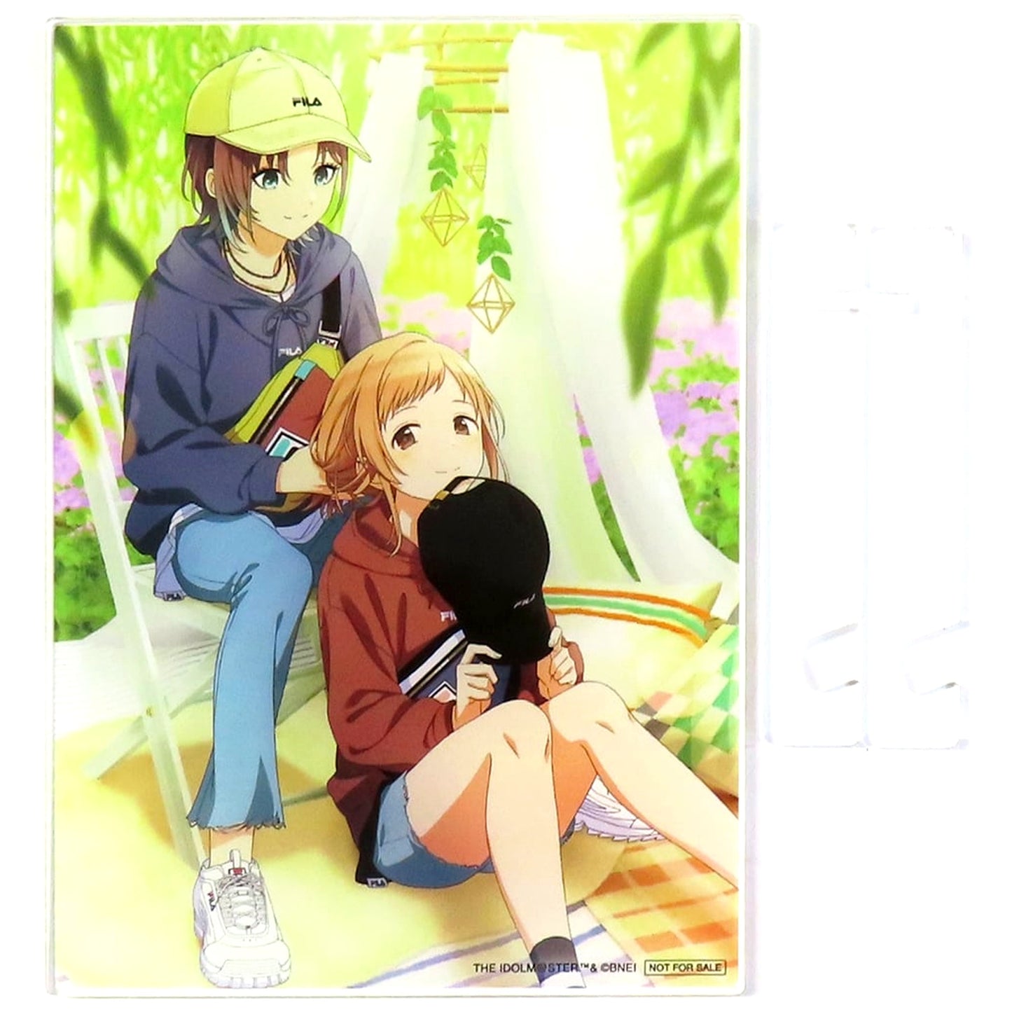 Mano Sakuragi & Toru Asakura THE IDOLM@STER SHINY COLORS Collabo Key Visual Acrylic Stand FILA Purchase Bonus [USED]