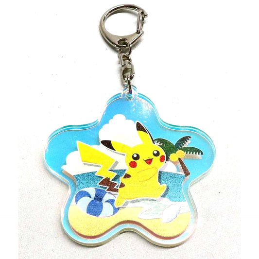 Pokemon Pikachu Pokemon Original Aurora Acrylic Keychain Pronto Limited Bonus for Ordering Eligible Food Keychains [USED]