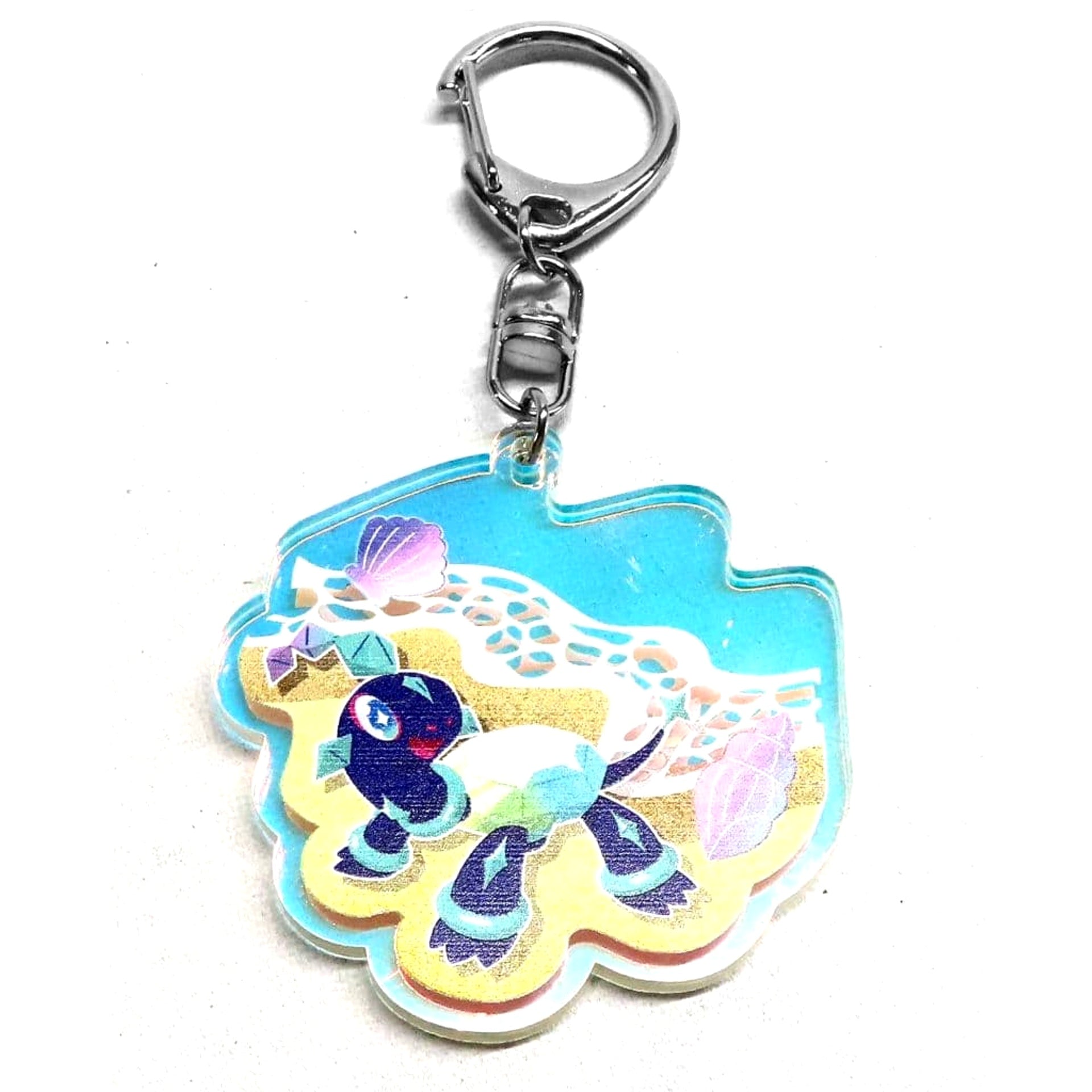 Pokemon Terapagos Pokemon Original Aurora Acrylic Keychain Pronto Limited Bonus for Ordering Eligible Food Keychains [USED]