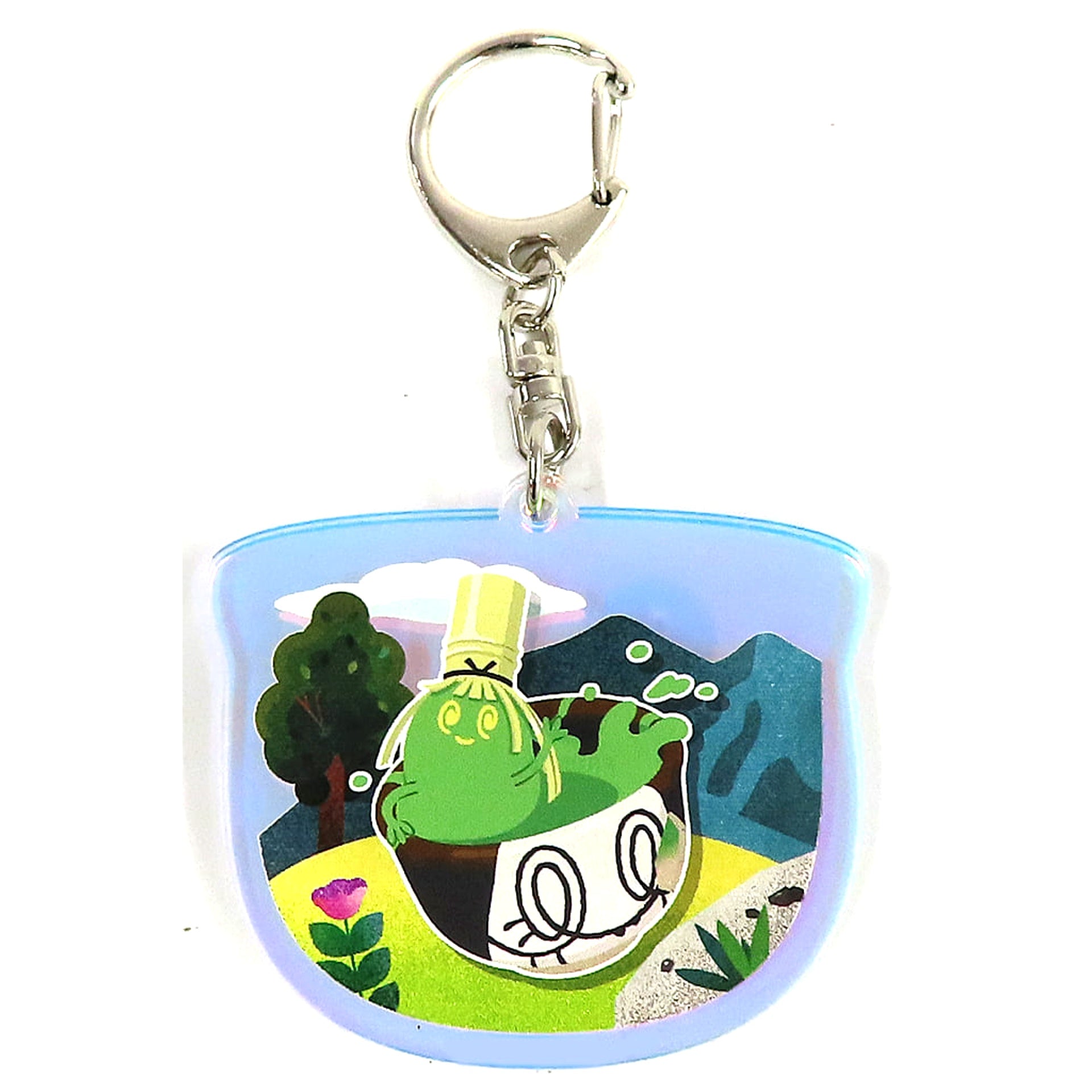 Pokemon Sinistcha Pokemon Original Aurora Acrylic Keychain Pronto Limited Bonus for Ordering Eligible Food Keychains [USED]