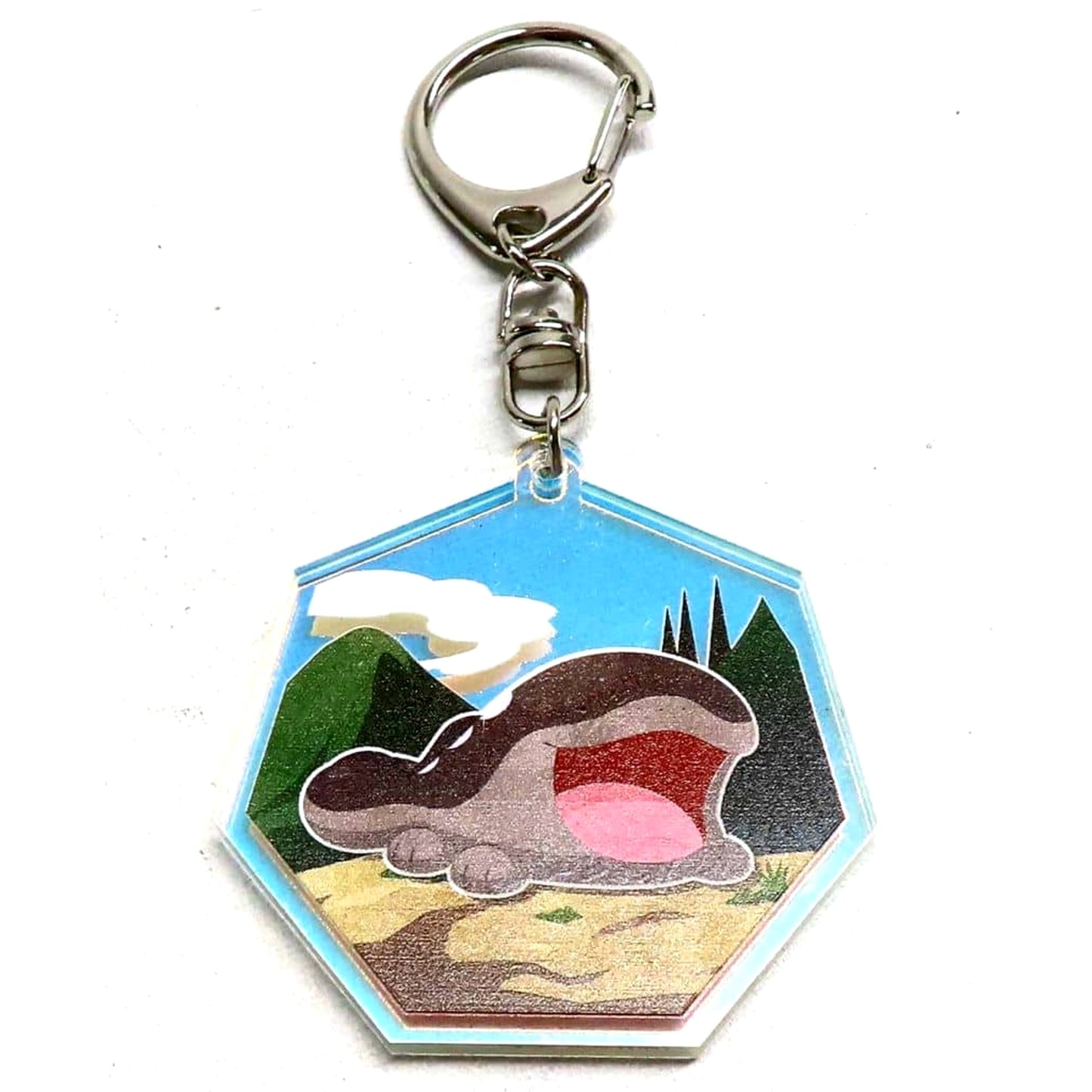 Pokemon Clodsire Pokemon Original Aurora Acrylic Keychain Pronto Limited Bonus for Ordering Eligible Food Keychains [USED]