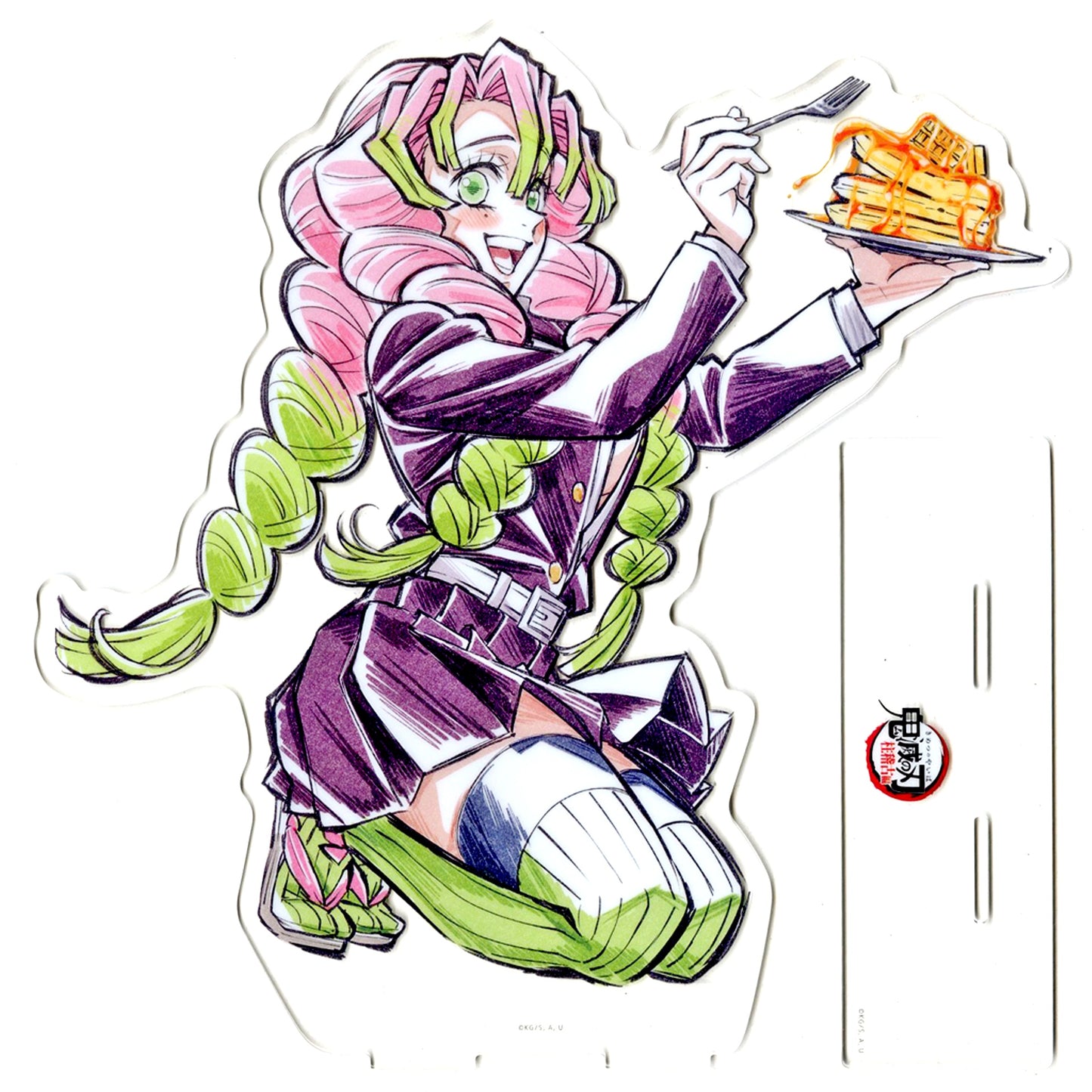 Mitsuri Kanroji S Prize Big Acrylic Stand Web Shop Kuji Demon Slayer: Kimetsu no Yaiba Hashira Training Arc Episode 6 Illustration [USED]