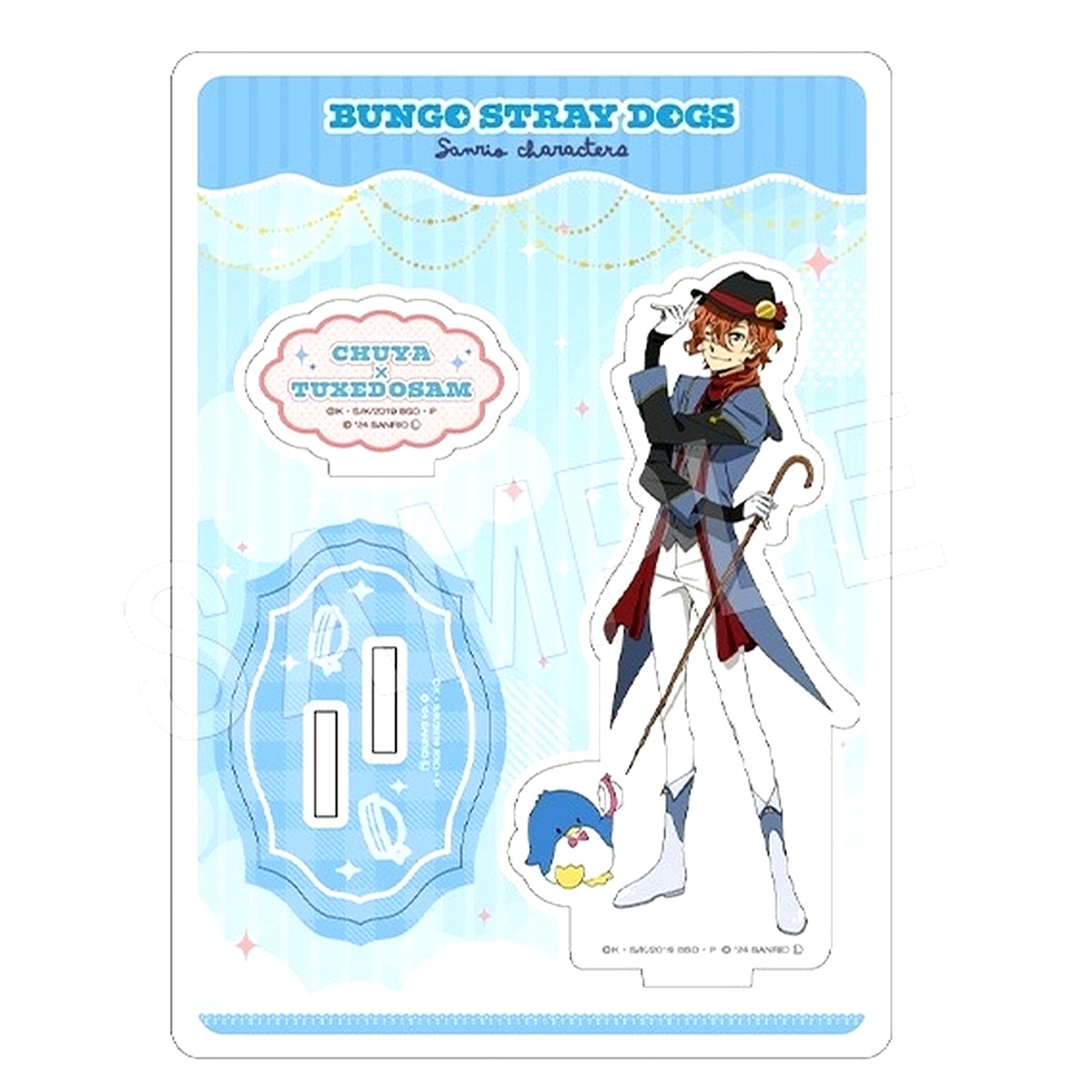 Chuya Nakahara x Tuxedo Sam Acrylic Stand Bungo Stray Dogs x Sanrio Characters [USED]