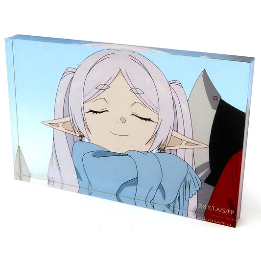 Frieren Eyes Closed Frieren Beyond Journeys End Trading Acrylic Block [USED]