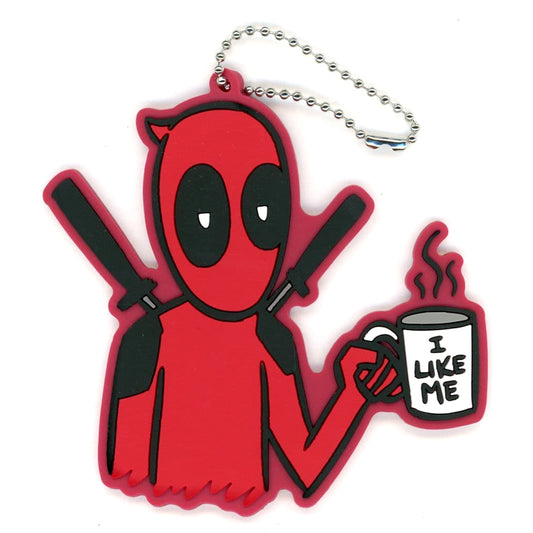 Deadpool Holding a Mug Deadpool & Wolverine Happy Kuji Marvel Rubber Charm Prize F [USED]