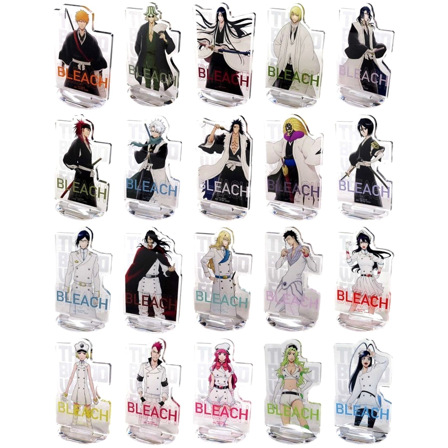 Bleach: Thousand Year Blood War Ichigo Kurosaki & Others All 20 Types Set Ichiban Kuji OP.2 Acrylic Stand Prize E Acrylic Stands [USED]