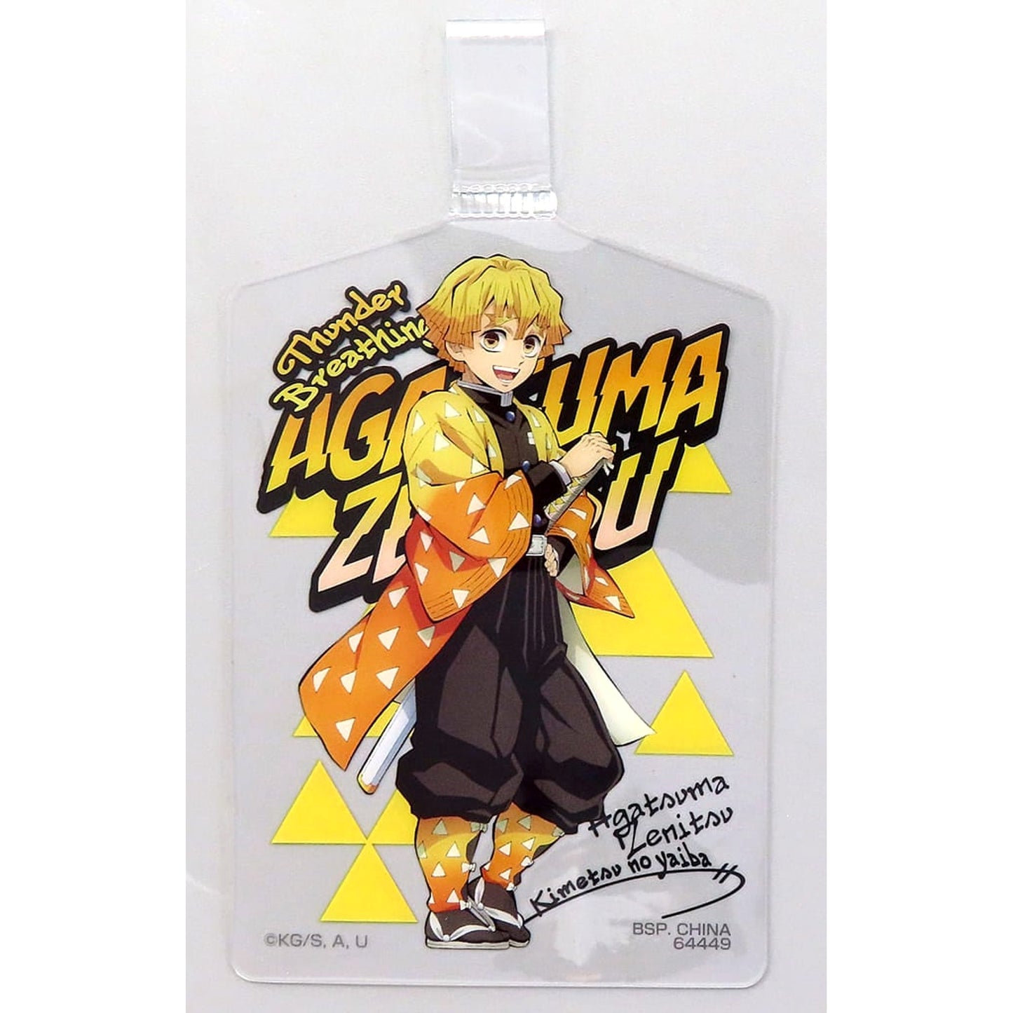 Demon Slayer: Kimetsu no Yaiba Zenitsu Agatsuma Ichiban Kuji Fumetsu no Kizuna 2 Strap Holder Prize G [USED]