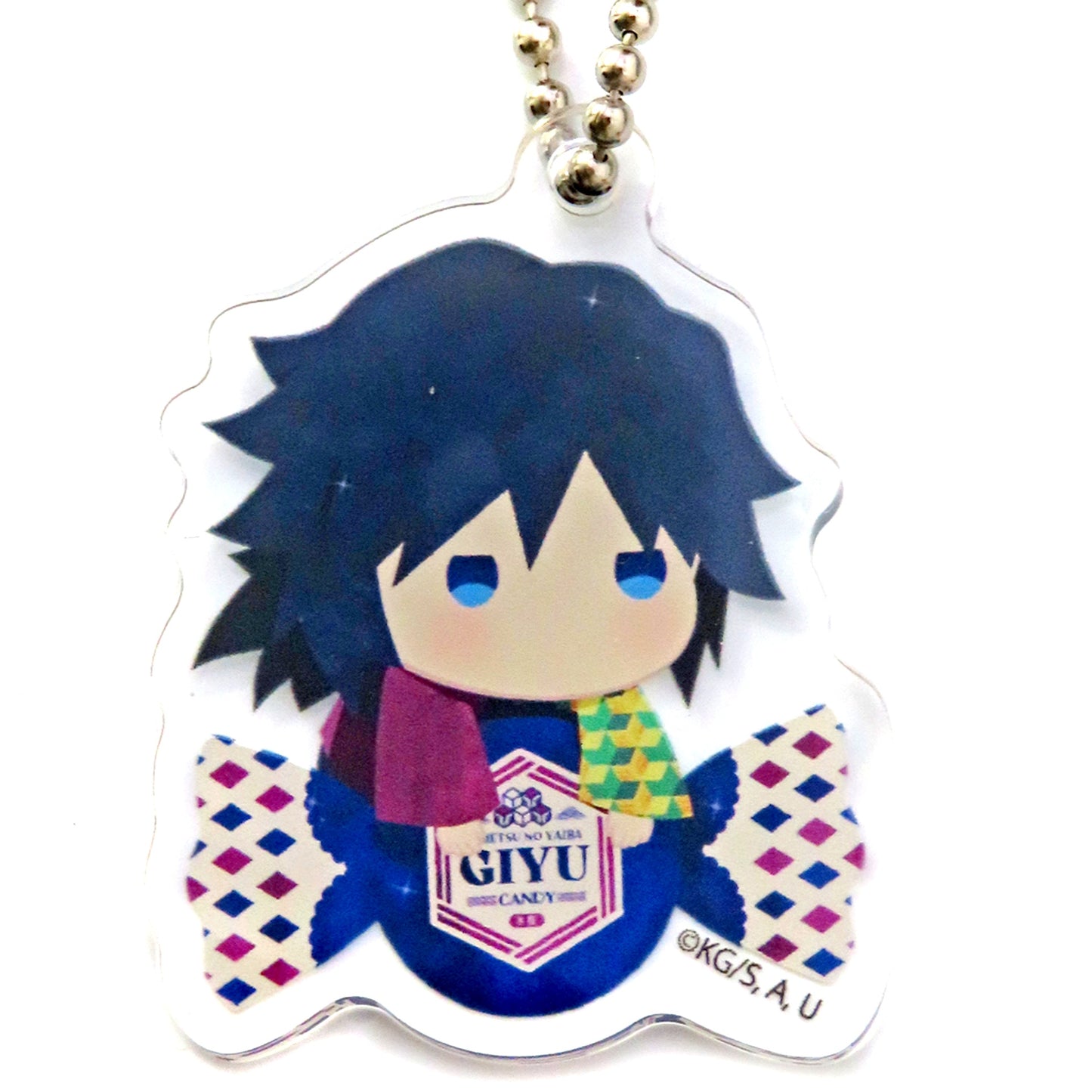 Giyu Tomioka Demon Slayer Kimetsu no Yaiba Yurafuwa Series Candy Ver Random Acrylic Charm [USED]