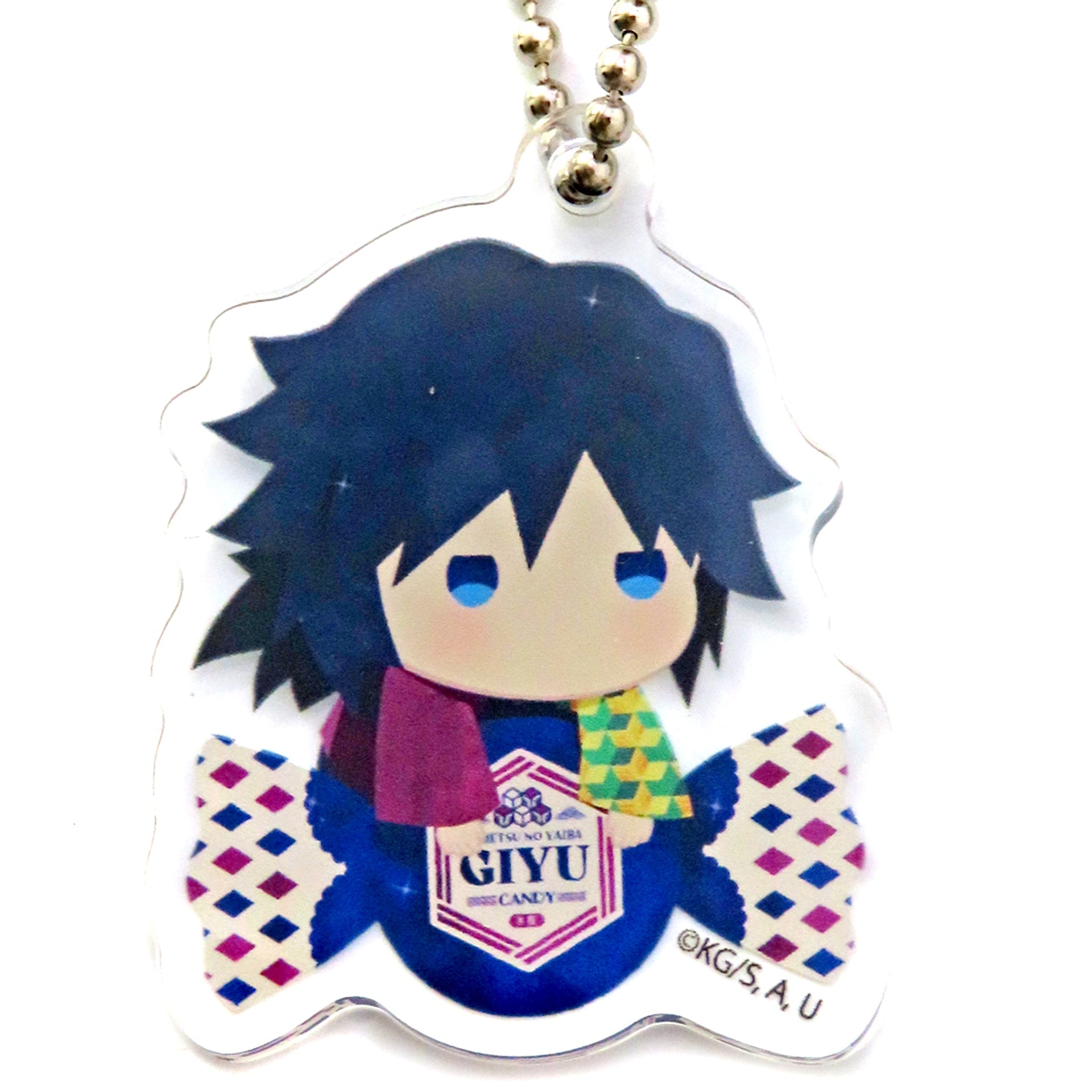 Giyu Tomioka Demon Slayer Kimetsu no Yaiba Yurafuwa Series Candy Ver Random Acrylic Charm [USED]