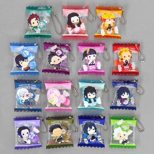 Set of 15 Demon Slayer Yurafuawa Series Candy Ver. Random Candy Charm [USED]