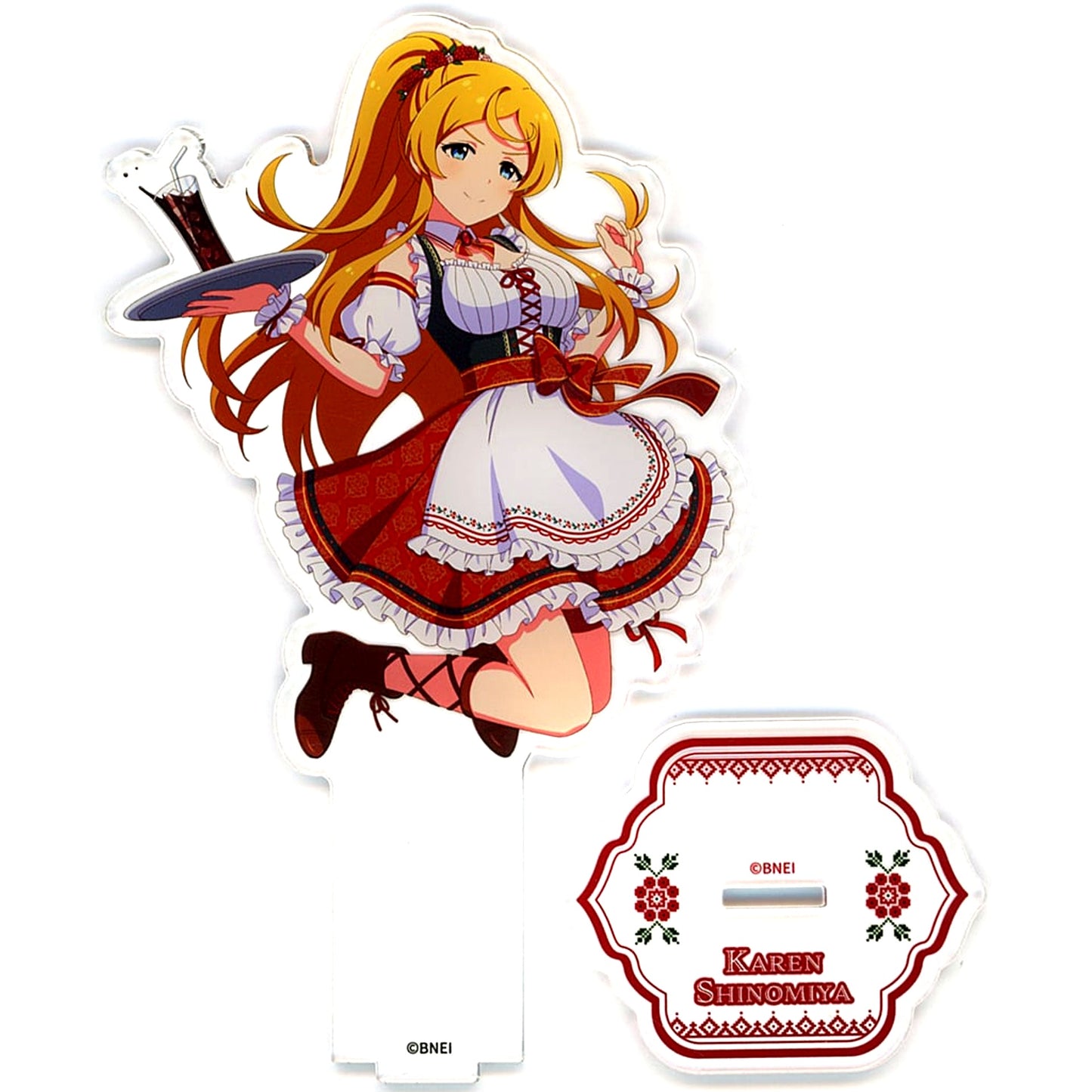 Karen Shinomiya THE IDOLM@STER MILLION LIVE! Acrylic Stand MILLION FEST Ver. -World Wide Meal- x STELLAMAP CAFE [USED]