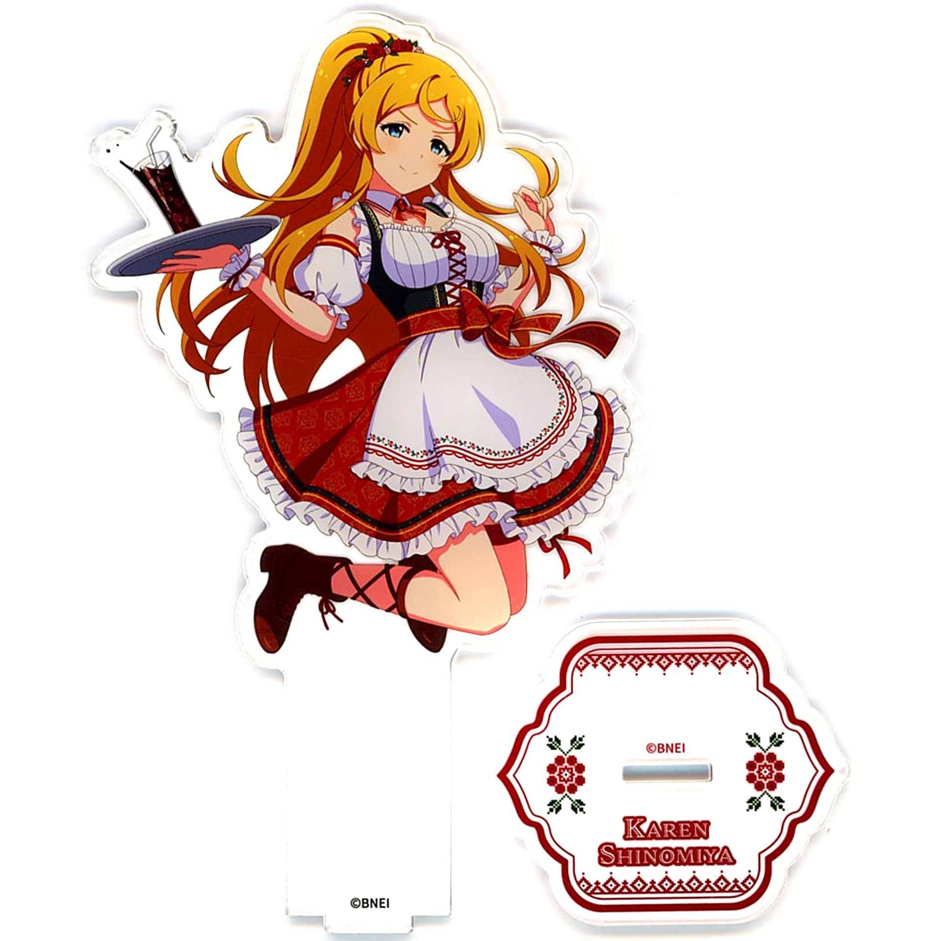 Karen Shinomiya THE IDOLM@STER MILLION LIVE! Acrylic Stand MILLION FEST Ver. -World Wide Meal- x STELLAMAP CAFE [USED]