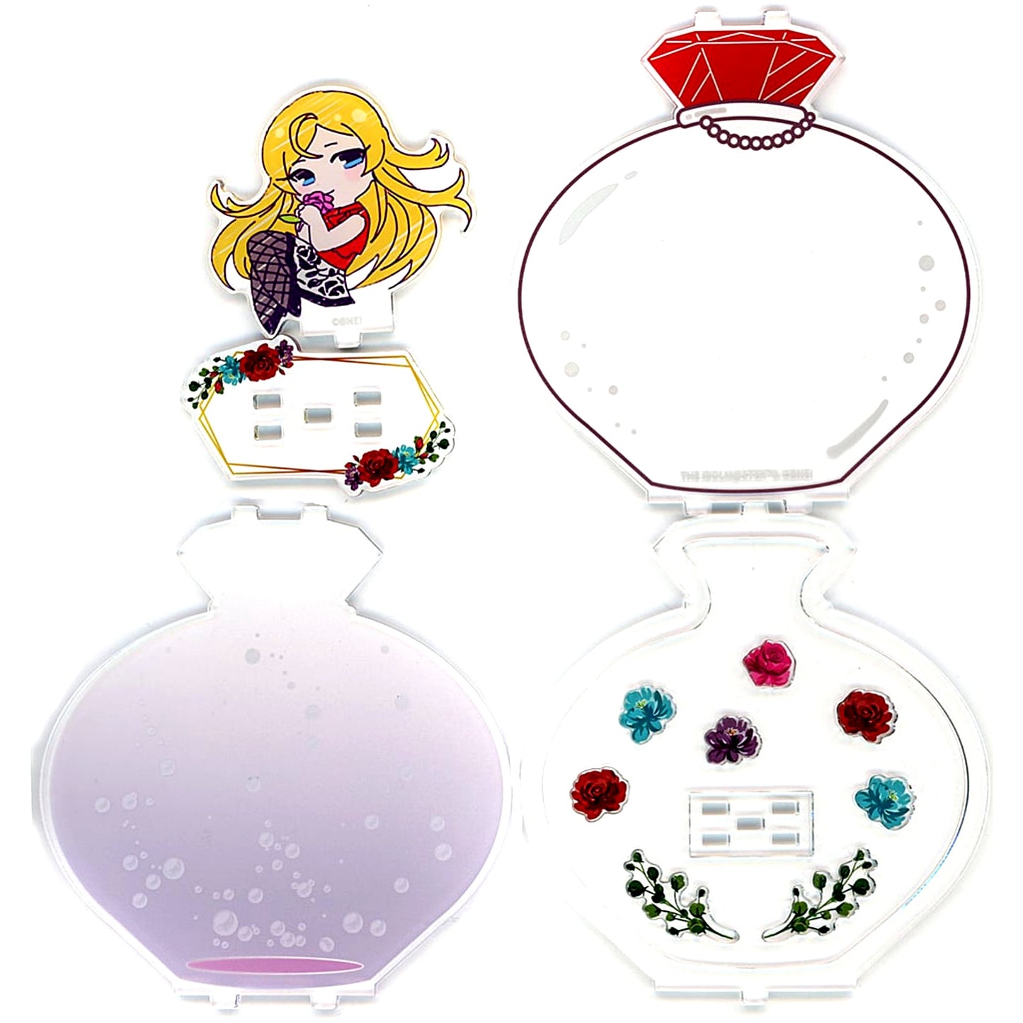 Karen Shinomiya THE IDOLM@STER Million Live! Aroma Bottle Acrylic Stand World Wide Meal x STELLAMAP CAFE [USED]