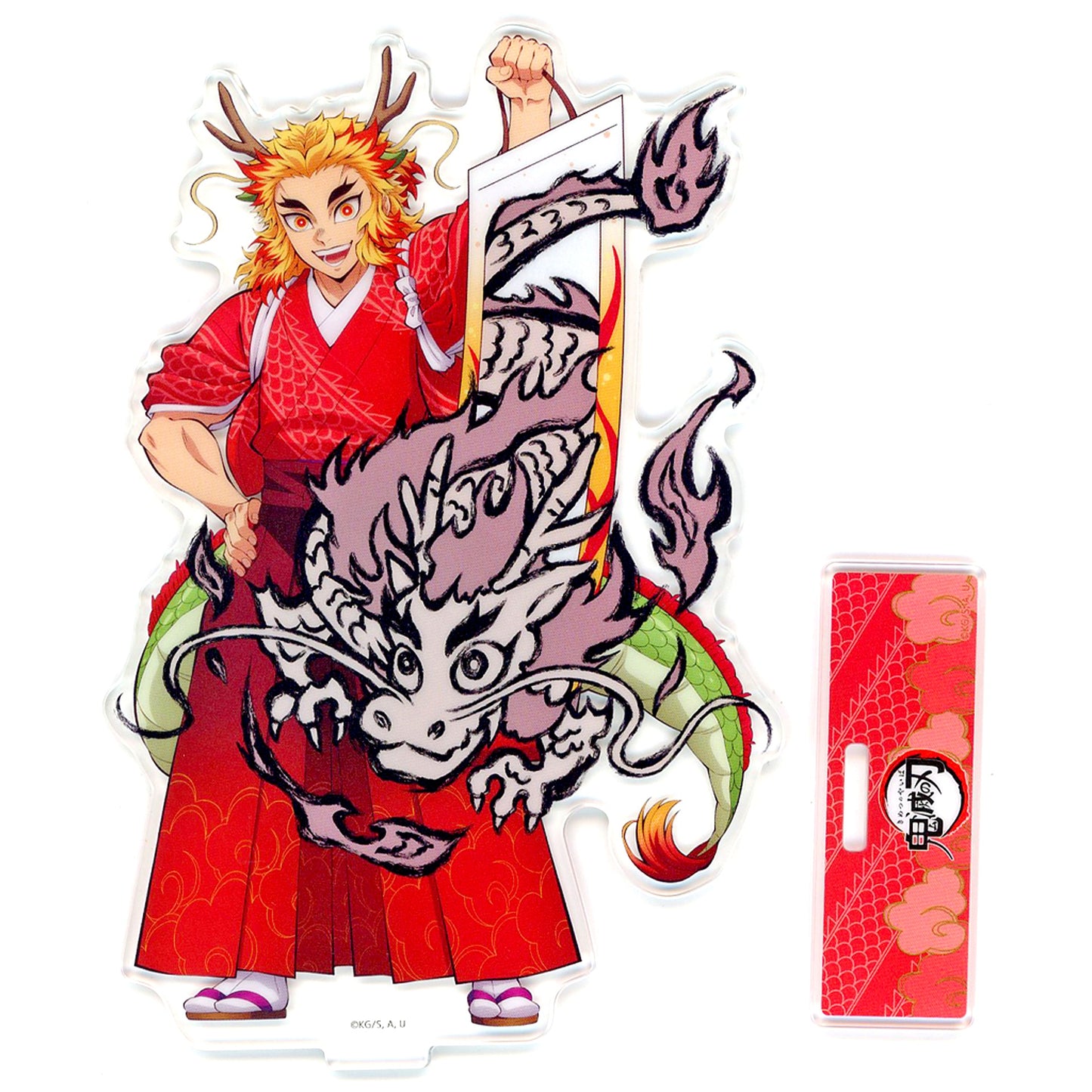 Kyojuro Rengoku Demon Slayer Anime 5th Anniversary Festival After Party in ufotable Cafe x Machi Asobi CAFE x ufotable DINING Year of the Dragon Random Acrylic Stand [USED]