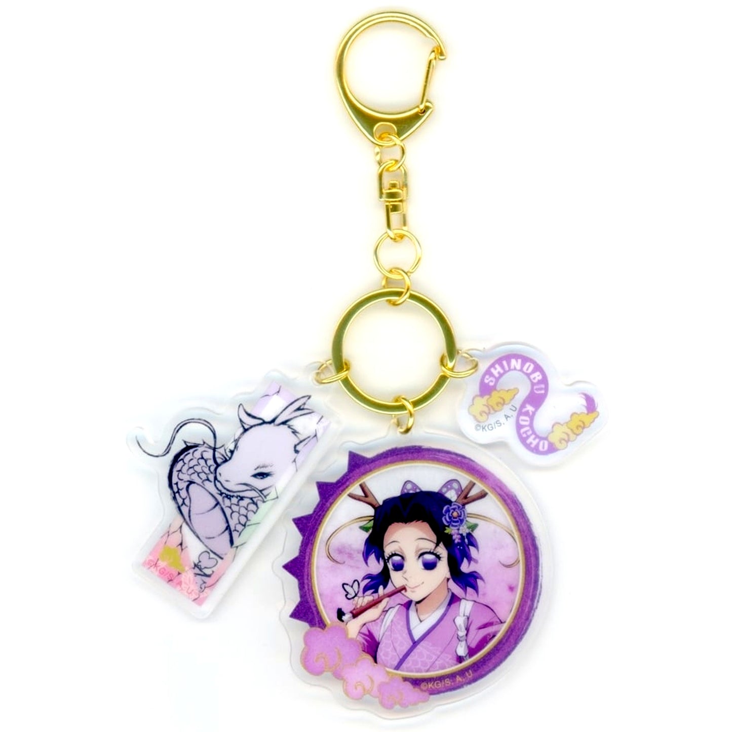 Shinobu Kocho Demon Slayer Kimetsu no Yaiba Anime 5th Anniversary Festival After Party ufotable Year of the Dragon Random Combination Charm [USED]