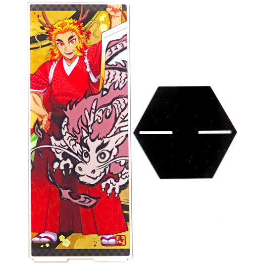 Kyojuro Rengoku Demon Slayer: Kimetsu no Yaiba Anime 5th Anniversary Festival After Party in ufotable Cafe x Machi Asobi CAFE x ufotable DINING Year of the Dragon Folding Screen Acrylic Panel [USED]
