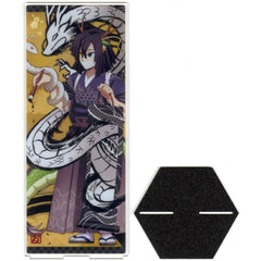 Demon Slayer: Kimetsu no Yaiba Obanai Iguro Year of the Dragon Folding Screen Acrylic Panel Anime 5th Anniversary Festival After Party in ufotable Cafe Machi Asobi Cafe ufotable Dining Exclusive Acrylic Stands [USED]