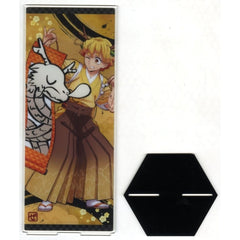 Demon Slayer: Kimetsu no Yaiba Zenitsu Agatsuma Year of the Dragon Folding Screen Acrylic Panel Anime 5th Anniversary Festival After Party in ufotable Cafe Machi Asobi Cafe ufotable Dining Webshop Exclusive Acrylic Stands [USED]
