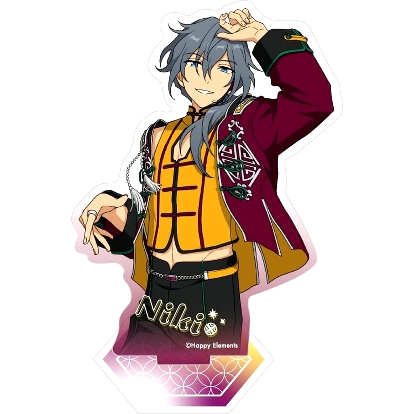 Niki Shiina Ensemble Stars!! Costume Acrylic Stand 3 Stars [USED]